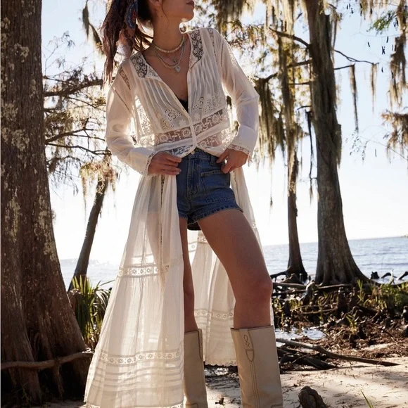 Free People keepsake Maxi top - Picture 2 of 6